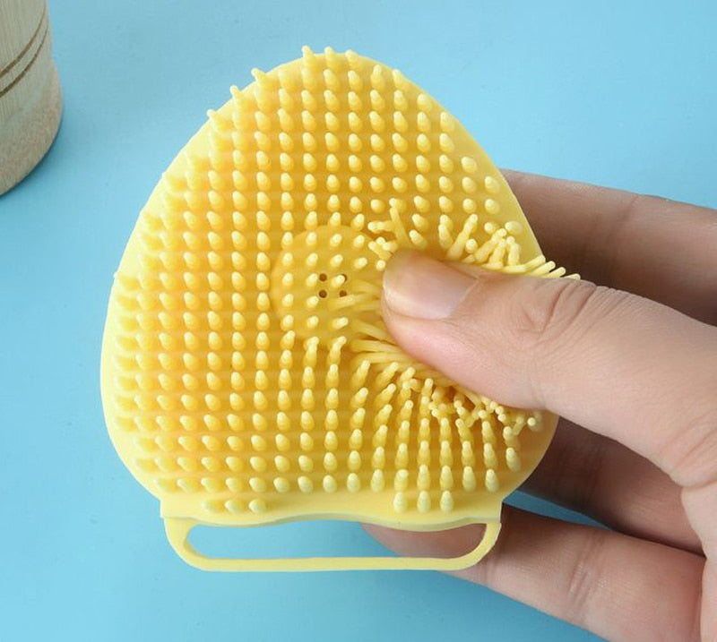 DogCat BathBrush – Silicone Pet Massage Brush with Shampoo Dispenser